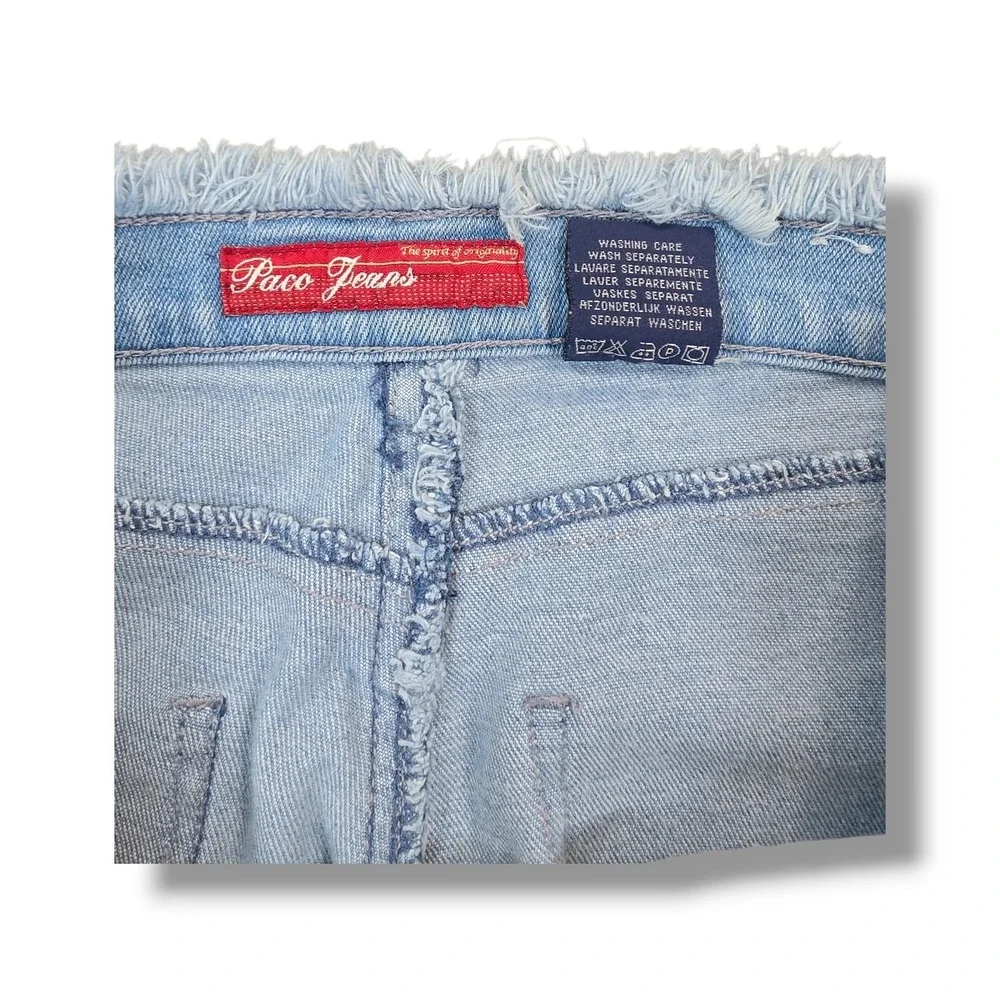 Vintage Paco Jeans Company Blue‎ Denim Light Wash Streetwear Jeans Unisex 30x32